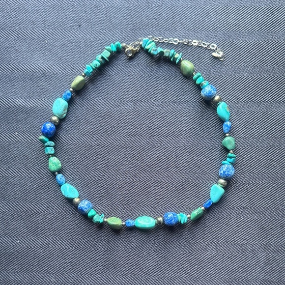 Jewelry - Turquoise and Blue Beaded Necklace